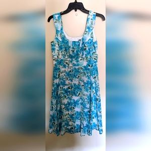 Blue Flowered Dress